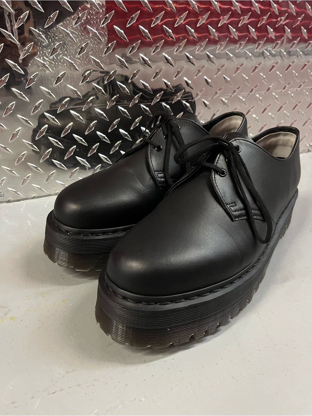 Dr. Martens Black V1461 Quad Mono Derby Shoe